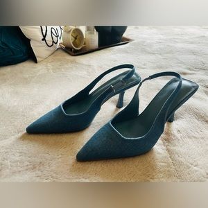 Denim Kitten Heels